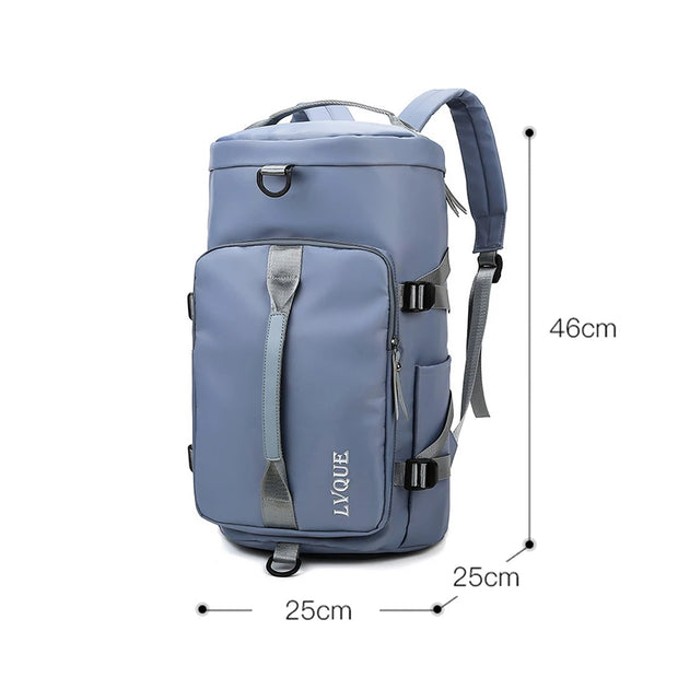 Oxford Cloth Gym Backpack Compartment Travel Knapsack Independent Shoe Position Large-capacity for Men Women for Trekking Travel
