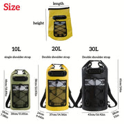 Swimming PVC Pack Dry Bag Backpack for Women Men 10L 20L Waterproof Shoulder Kayak Trekking Drifting Rafting Surfing Boating Bag