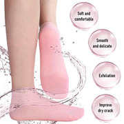 Silicone Moisturizing Socks Exfoliating Gel Heel Socks Callus Cracked Dead Skin Remove Protector Foot Care Moisturizing Gel Sock