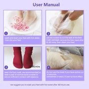 1-10Pcs Exfoliating Foot Mask Foot Spa Pedicure Socks Removing Dead Skin Whitening Heels Peeling Anti Cracked Foot Skin Care