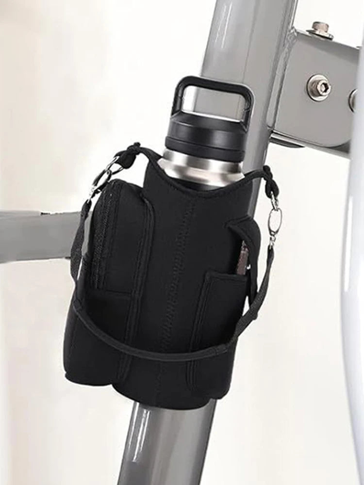 Magnetic Gym Bag Water Bottle Bag Crossbody Water Bottle Pouch Phone Holder Water Bottle Carrier Bag for Men Women