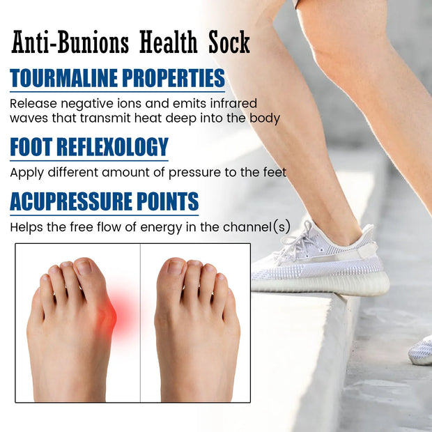 Unisex Anti-Bunions Health Sock Hallux Valgus Correcting Sock Aching Bunion Relief Breathable Foot Care Sock
