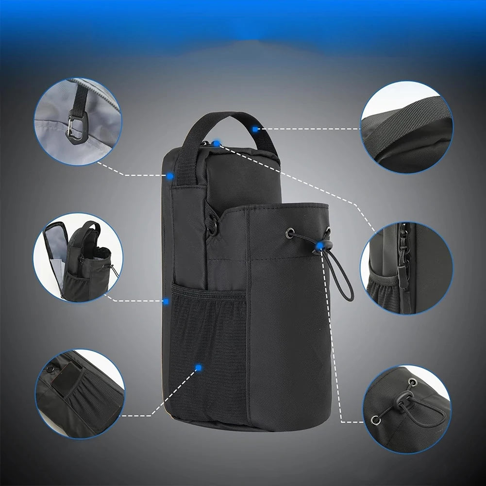 Magnetic Water Bottle Bag Crossbody Water Bottle Pouch Water Bottle Carrier Bag for Men Women Fitness Travel Sports