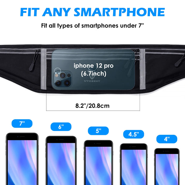 UTOBEST Professional Running Waist Bag Lightweight Thin Marathon Yoga Belt Pack Sports Pack Bags