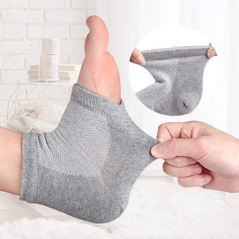 1Pair Silicone Moisturizing Gel Heel Socks Reusable Anti Cracked Chapped Foot Smooth Skin Care Exfoliating Foot Protector Tools