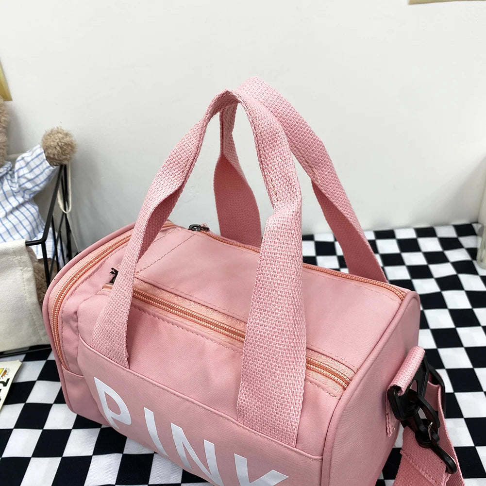 Oxford Fitness Bag Multifunctional Small Fitness Training Bag Wear-resistant Adjustable Strap Large Capacity for Travel Swimming