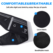 UTOBEST Professional Running Waist Bag Lightweight Thin Marathon Yoga Belt Pack Sports Pack Bags