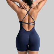 Yoga Sets Gym Jumpsuits Women Sports Overalls Active Wear Fitness Clothing Workout Clothes for Women Short Outfits