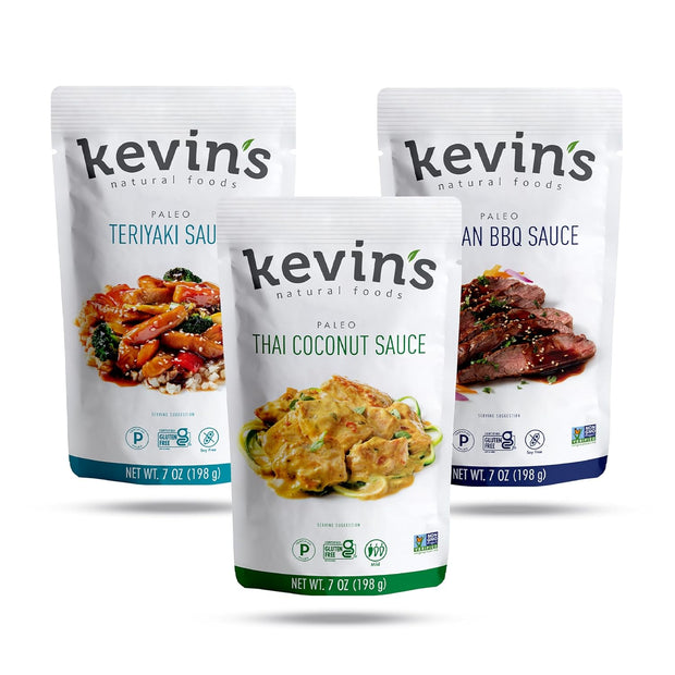 Kevin's Natural Foods Korean BBQ Sauce - Paleo Simmer Stir-Fry Sauce, Gluten Free, No Preservatives, Non-GMO - 3 Pack (Korean BBQ)