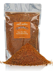 s.a.l.t. sisters Blackening Cajun Rub & Seasoning | All-Natural, Gluten Free, MSG Free, Non-GMO | Dry & Wet Rub Seasoning Base | Versatile Use for Chicken Wings, Brisket, Pulled Pork, and More | 1lb