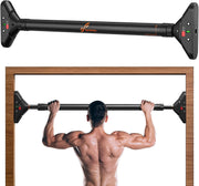 Sportneer Pull Up Bar: Strength Training Chin up Bar without Screws - Adjustable 29.5''-37'' Width Locking Mechanism Pull-up Bar for Doorway - Max Load 440lbs for Home Gym Upper Body Workout, Non-slip