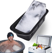 XANGNIER Extra Large Ice Block Mold,4 Pack 9.4lbs Ice Cubes for Cold Plunge or Coolers,Reusable Silicone Ice Molds for Ice Bath Chiller,Big Ice Tray