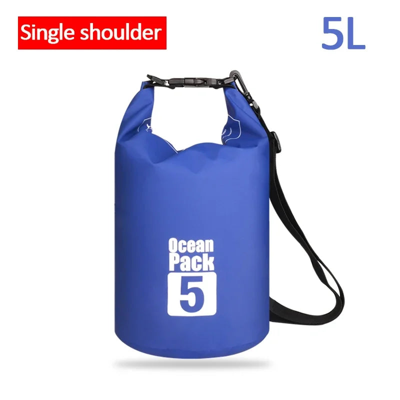 Waterproof PVC Dry Bag for Women Men 2L/5L/10L/15L/20L/30L Outdoor Sport Storage Bag for Kayaking, Boating, Fishing, Swimming