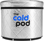 The Cold Pod Insulated Cold Plunge Tub Bundle - 85Gal Ice Bath Round Tubs with Energy Saving Multi-Layer Cover - Chiller Compatible&Silver Reflective