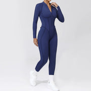 Yoga Suit Gym Set Women Training Sportswear Fitness Long Sleeved Sports Jumpsuit Women Push Up Female Workout Clothes Bodysuits