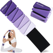 Wrist Weights for Women At Home Ankle Weights Set of 2 (1 lb /2 Lbs Each) Adjustable Weighted Wristbands Arm Leg Weights for Women Men Suitable for Walking Swimming Running Pilates Yoga Gym