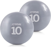 WF Athletic Supply Weighted Toning Ball, Soft Weighted Exercise Ball, Soft Medicine Balls for Exercise, Yoga, Pilates & Physical Therapy, 6, 8, 10 LB, Option Available in Single, Pair & Set with Rack