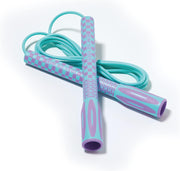 Skipping Jump Rope for Fitness Workout - Light Weight, Adjustable, Tangle Free, Excellent line control for Cardio Boxing, CrossFit, Training Exercise All Ages and Gender ( Special Luxury, KA-220, Made in Korea)