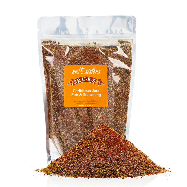 s.a.l.t. sisters Blackening Cajun Rub & Seasoning | All-Natural, Gluten Free, MSG Free, Non-GMO | Dry & Wet Rub Seasoning Base | Versatile Use for Chicken Wings, Brisket, Pulled Pork, and More | 1lb