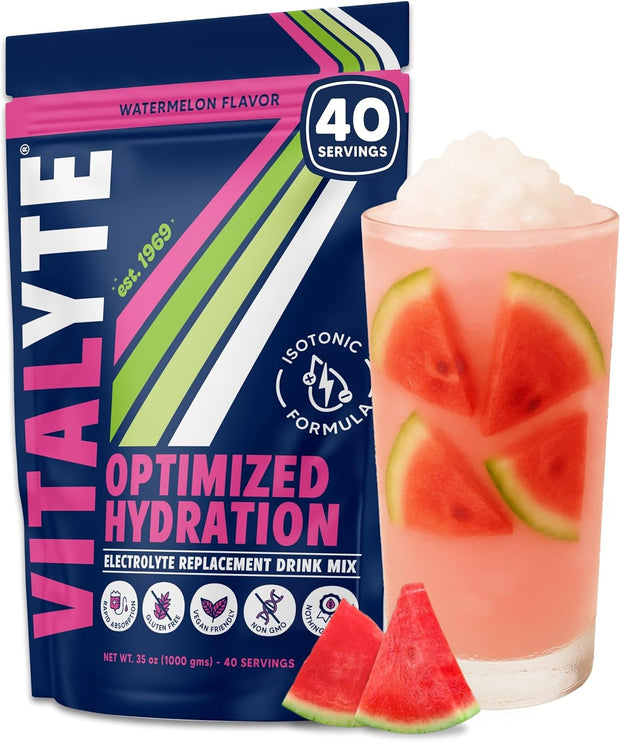 Vitalyte Electrolyte Powder Drink Mix, Isotonic Electrolyte Hydration Mix, Gluten Free Post Workout Powder Mix, Pack of 1, 35 oz., Cranberry Frost Flavor