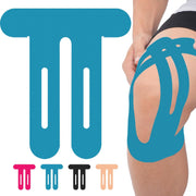 OK TAPE Nylon Kinesiology Tape for Knee, 10 Pcs Stretchable on Four Sides Precut Strips, Athletic Tape for Knee Support & Stability,Breathable and Hypoallergenic, Beige