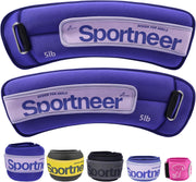 Sportneer Ankle Weights 0.5/1/2/3/5 LBS 1 Pair Wrist Leg Arm Weights for Women Men Kids Child with Adjustable Straps, Strength Weighted for Jogging Running Walking Fitness Gym Workout