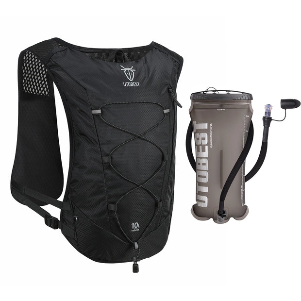 UTOBEST Trail Running Backpack 10L Ultra Lightweight Hydration Vest with 2L Water Bladder for Outdoor Hiking Cycling Marathon