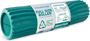 Oceanfoam Tidal Roller - Natural - Muscle Massage Foam Roller for Back Pain & Stretching - Firm and Ergonomic Wide Wave Textured - Yoga, Athletics, & Wellness - Full Size, 20" x 5"