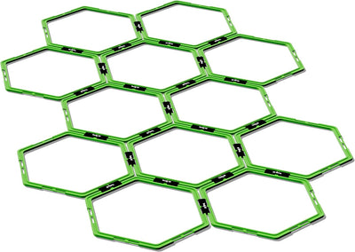 Yes4All Hex Agility Rings/Speed Rings with Carrying Bag – Hexagon Rings, Agility Hurdles for Agility Footwork Training