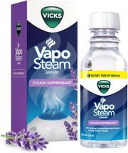 Vicks VapoSteam Medicated Liquid with Camphor, a Cough Suppressant, Helps Relieve Coughing, for Use in Vicks Vaporizers and Humidifiers, 8 Oz