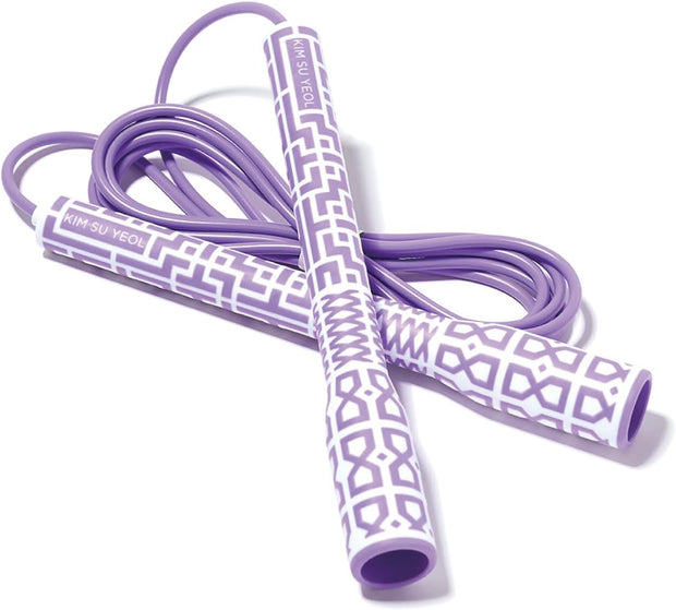 Skipping Jump Rope for Fitness Workout - Light Weight, Adjustable, Tangle Free, Excellent line control for Cardio Boxing, CrossFit, Training Exercise All Ages and Gender ( Special Luxury, KA-220, Made in Korea)