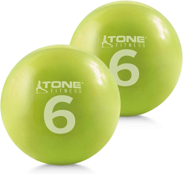 WF Athletic Supply Weighted Toning Ball, Soft Weighted Exercise Ball, Soft Medicine Balls for Exercise, Yoga, Pilates & Physical Therapy, 6, 8, 10 LB, Option Available in Single, Pair & Set with Rack