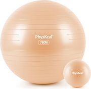 Yoga Ball for Exercise, Pilates Set, 4 Sizes Fitness Ball for Workout, Birthing, Pregnancy, Physical Therapy- Pump Included