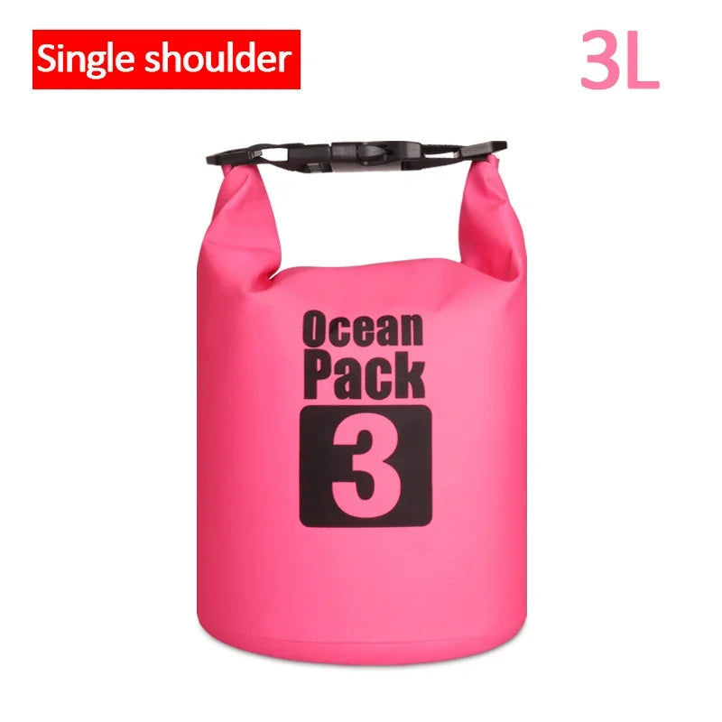 Waterproof PVC Dry Bag for Women Men 2L/5L/10L/15L/20L/30L Outdoor Sport Storage Bag for Kayaking, Boating, Fishing, Swimming