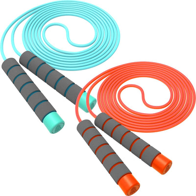 Jump Rope For Kids,Jump Rope Kids,Adjustable Soft Skipping Rope,Toddler Jump Rope With Skin-Friendly Foam Handles For Kids, Boys,Girls,Women, Men,Exercise Activity,Outdoor Fitness