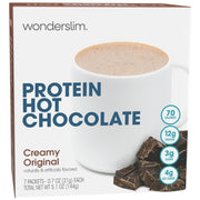 Wonderslim Protein Hot Chocolate with Marshmallows, Hot Cocoa, Low Sugar, Low Carb, Keto Friendly & Gluten Free (7ct)