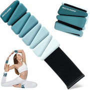 Wrist Weights for Women At Home Ankle Weights Set of 2 (1 lb /2 Lbs Each) Adjustable Weighted Wristbands Arm Leg Weights for Women Men Suitable for Walking Swimming Running Pilates Yoga Gym