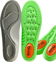 MINIQ Cloud Comfort Insoles for Men & Women - Ultra-Soft Shoe Soles with Memory Foam Cushioning, Arch Support Inserts with Gel Pad for Running, Walking & Boot Shoes