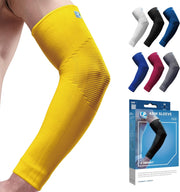 LP SUPPORT 668 Elbow Compression Sleeve Brace, Tennis and Golfer’s Elbow, Tendonitis, For Workouts, Men & Women (1-Pack)