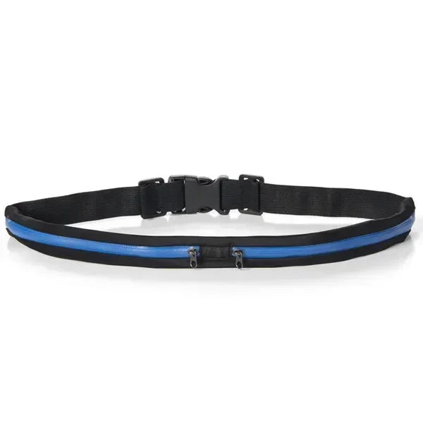 Adjustable Running Waist Pack Double Pocket Waterproof Phone Belt Nylon Small Bag Traveling Cycling Hiking Sport Gym Fanny Pouch