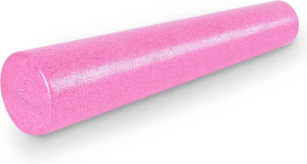 ProsourceFit High Density Foam Rollers 12 - inches Long, Firm Full Body Athletic Massage Tool for Back Stretching, Yoga, Pilates, Post Workout Muscle Recuperation, Black/Green