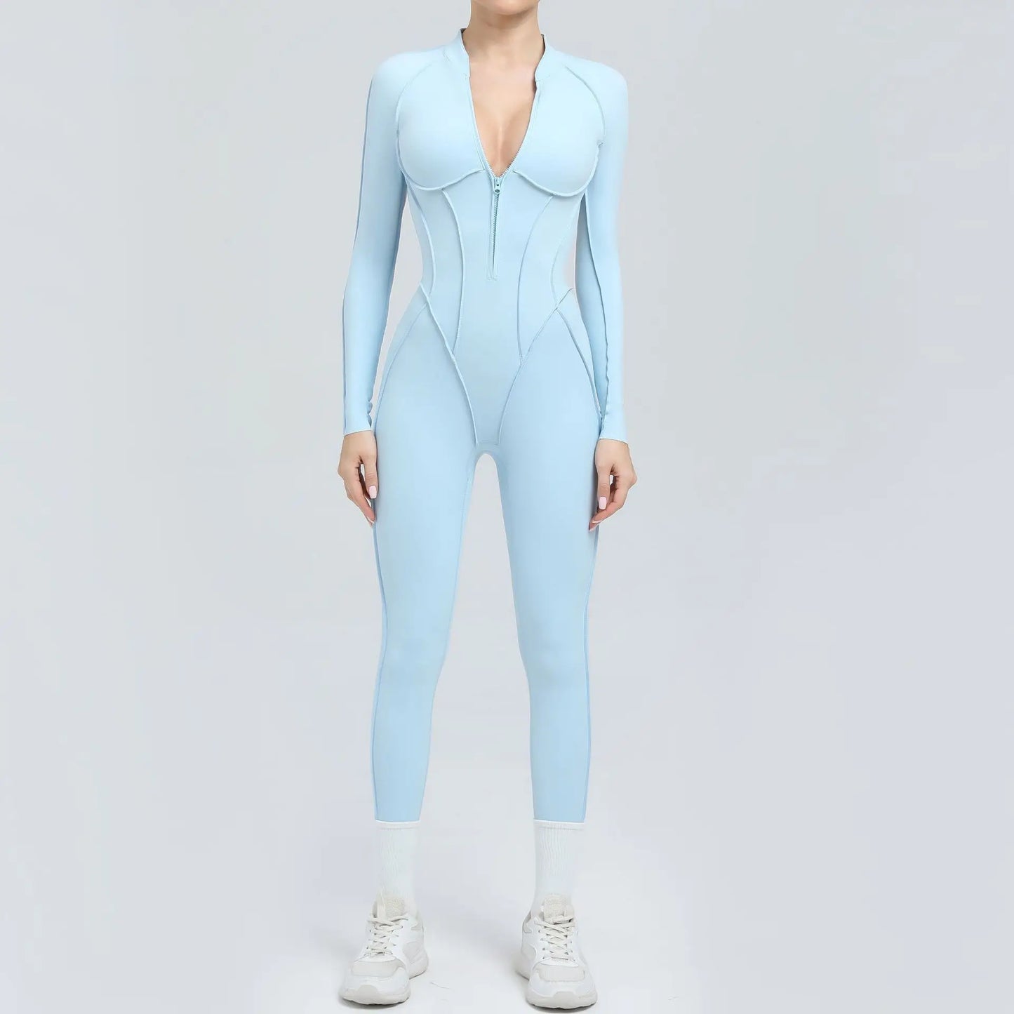 Yoga Suit Gym Set Women Training Sportswear Fitness Long Sleeved Sports Jumpsuit Women Push Up Female Workout Clothes Bodysuits