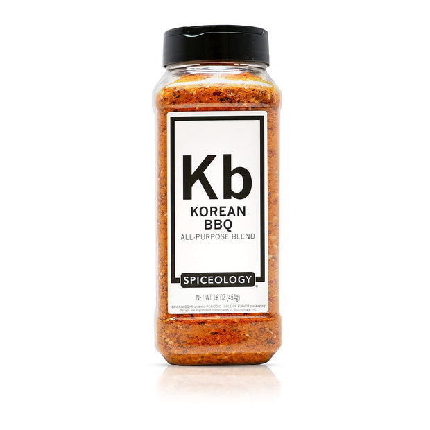 Spiceology – Korean BBQ Seasoning – Sweet & Savory Asian Rub with Gochugaru, Sesame, Soy – Great for BBQ, Bulgogi, Ramen, Stir Fry, Steak, Pork & Chicken – Korean Spice Blend & Dry Rub – 16 oz