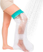Waterproof Leg Cast Cover for Showering, Reusable Shower Sleeve for Lower Leg After Surgery, Watertight Non-Slip Adult Fracture Protector Bag, Water Proof Medical Covers for Calf/Ankle/Wound/Bandages