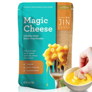 Vegan Magic Cheese Sauce (6oz powder makes 14oz), Cheddar Cheese Powder for Vegan, Plant-Based Cheese, Salty Crackers Dairy Free, Low Sodium