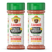 Taco Tuesday Seasoning Mix by Flavor God - Premium All Natural & Healthy Spice Blend for Grilling Chicken, Beef, Seafood, Vegetables, Salad, Ravioli, Pizza, & Pasta - Kosher, Gluten-Free, Dairy-Free, Vegan, Keto Friendly