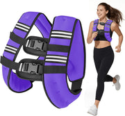 Weighted Vest for Woman Men,6lb/8lb/12lb/16lb/20Lb/25lb Weight Vest with Reflective Stripe Adjustable Buckle Strap Back Pocket Workout Strength Training Walking Jogging Running