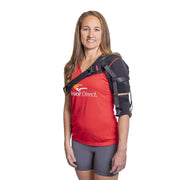 Shoulder Stabilizer Orthosis L3670- Arm Brace for Stroke, Hemiparesis, Subluxation, Rehabilitation- Left or Right Shoulder, Black-Red, XL - Left