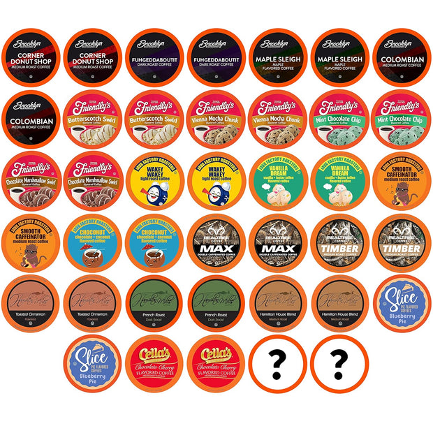 Two Rivers Coffee Hot Chocolate Pods Single Serve Cocoa Variety Sampler Pack Compatible with 2.0 Keurig K-Cup Brewers, 40 Count