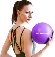 Trideer Pilates Ball 9 Inch, Small Exercise Ball with Exercise Guide for Yoga, Core Training, Physical Therapy, Balance, Stability, Stretching